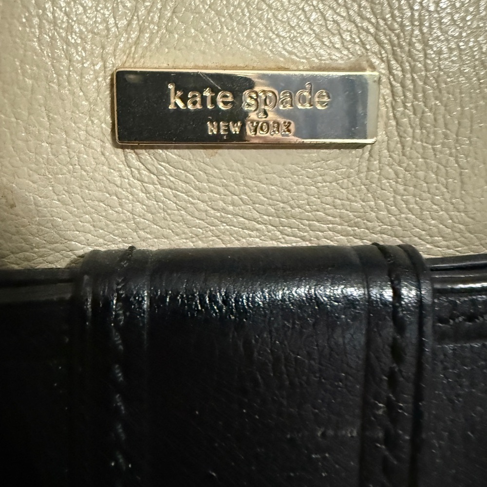 Kate Spade Black and Tan Leather Shoulder Bag - Picture 6 of 6